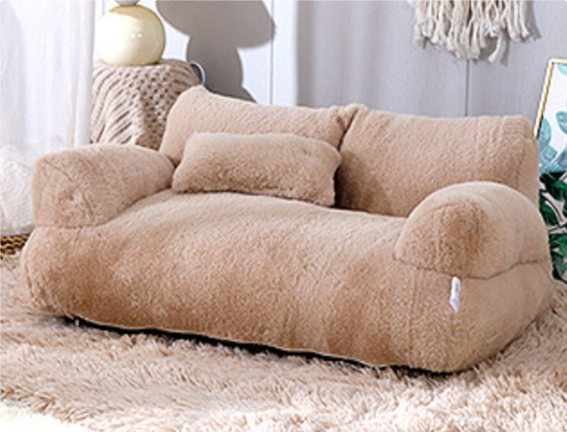 Luxury Cat Bed Sofa – Plush Winter Pet Nest for Cats & Small Dogs | Soft, Warm & Comfortable