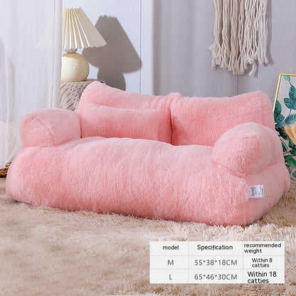 Luxury Cat Bed Sofa – Plush Winter Pet Nest for Cats & Small Dogs | Soft, Warm & Comfortable