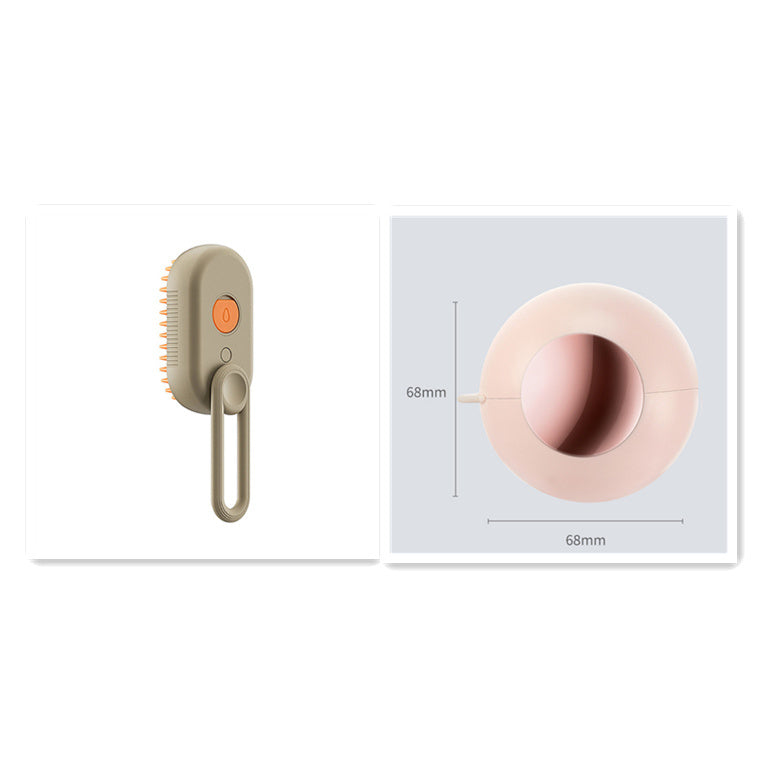 3-in-1 Pet Grooming Brush – Steam, De-shedding & Massage