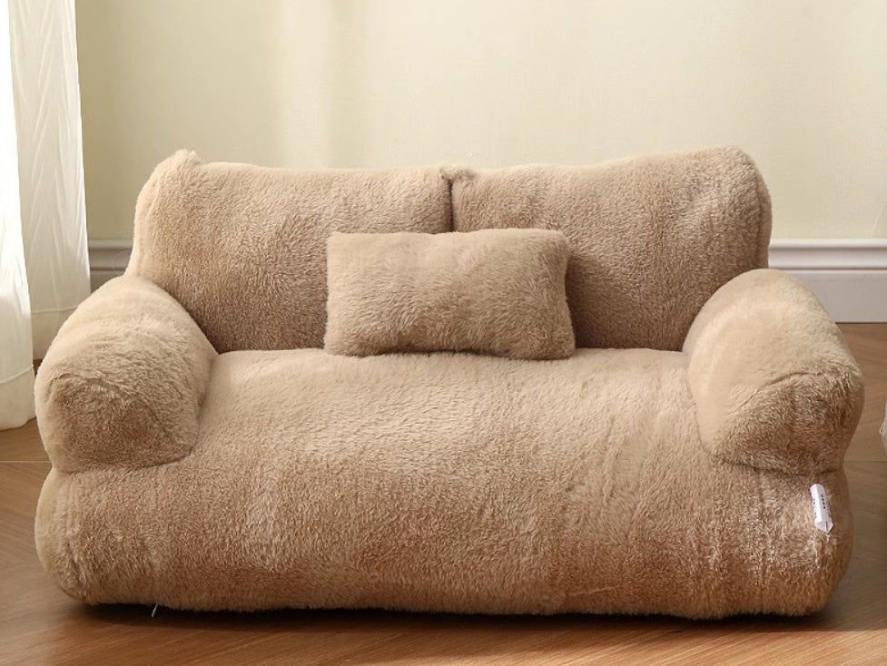 Luxury Cat Bed Sofa – Plush Winter Pet Nest for Cats & Small Dogs | Soft, Warm & Comfortable