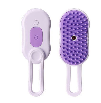 3-in-1 Pet Grooming Brush – Steam, De-shedding & Massage