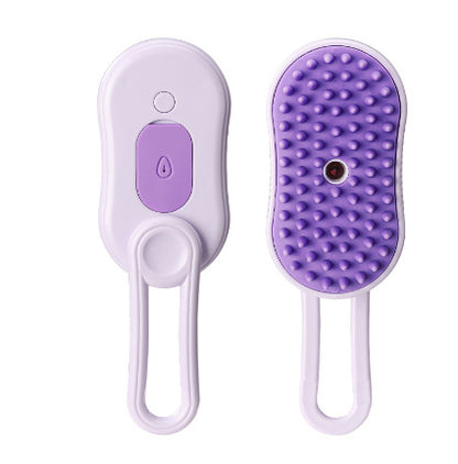 3-in-1 Pet Grooming Brush – Steam, De-shedding & Massage