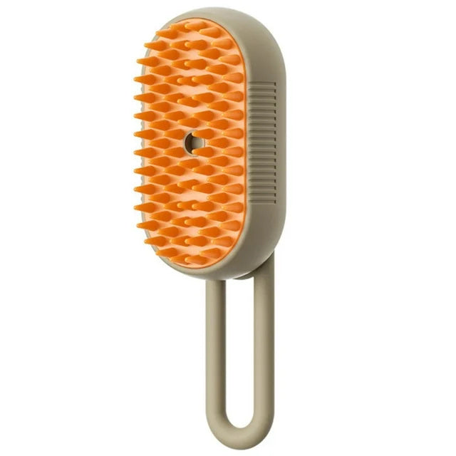 3-in-1 Pet Grooming Brush – Steam, De-shedding & Massage